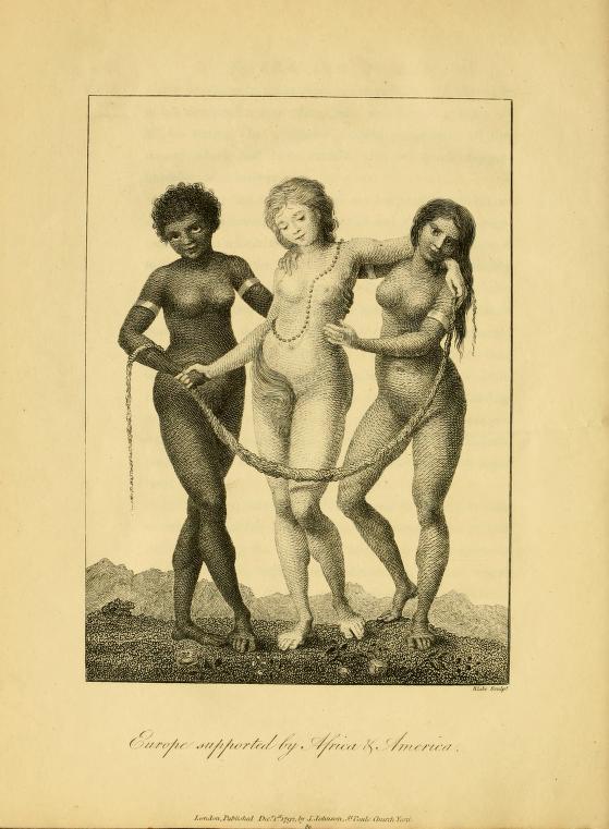 William Blake engraving  Europe Supported By Africa and America